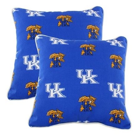 DARE2DECOR 16 x 16 in. Kentucky Wildcats Outdoor Decorative Pillow Set of 2 DA200118